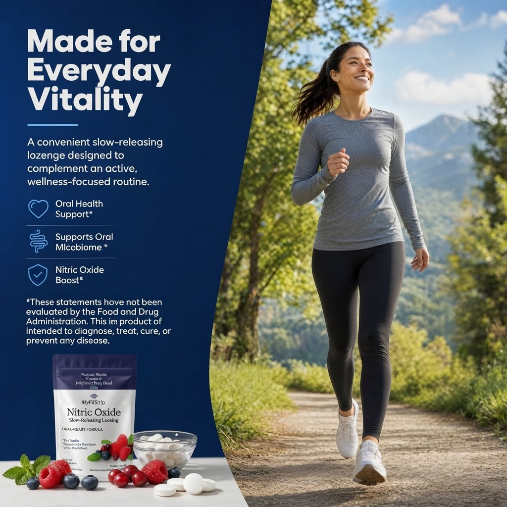 MyFitStrip Nitric Oxide Lozenges (Functional Mints) — 30 Count